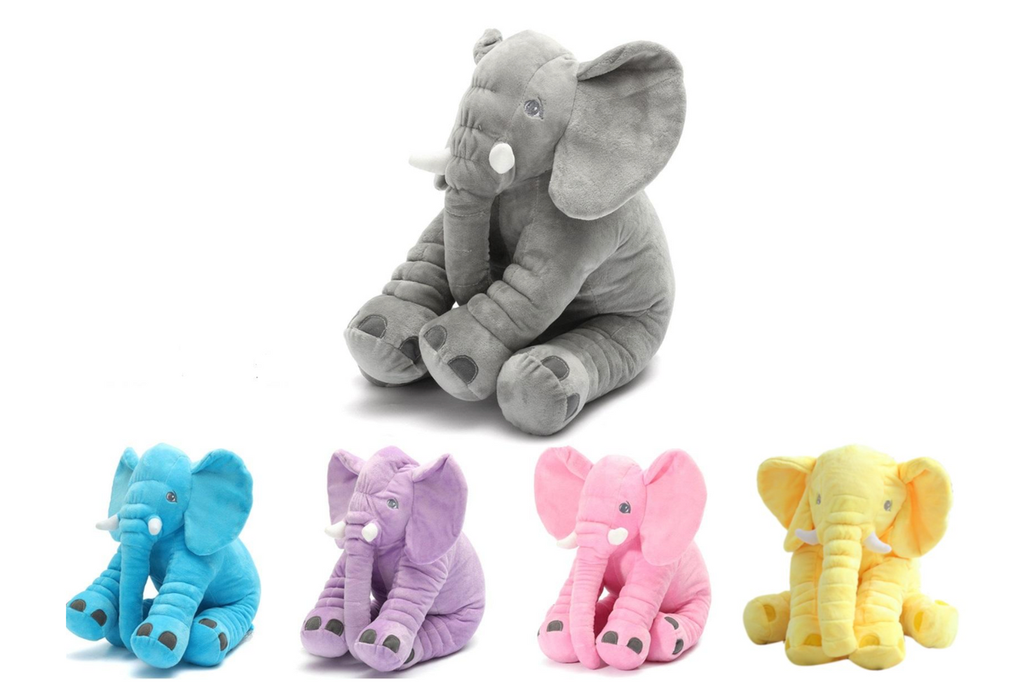 Nelly Elephant  - Premium plush Elephant available in 5 colors